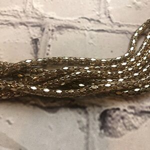 Multi strand gold‎ layering long necklace